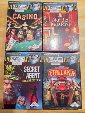 Escape Room The Game - Expansion Packs (4 stuks) beschikbaar voor biedingen