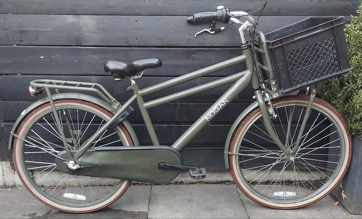 Nogan Vintage Army Transportfiets 24" N3 AXA 2023, Fietsen en Brommers, Fietsen | Jongens, Zo goed als nieuw, 24 inch, Versnellingen