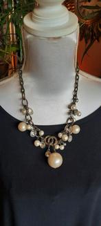 Vintage ketting  met parels en Swarovski  kristal, Ophalen of Verzenden, Zo goed als nieuw, Met kristal