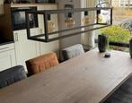 Stevige eiken eetkamertafel 220 x 100 cm, Ophalen, 100 tot 150 cm, Eikenhout, 200 cm of meer
