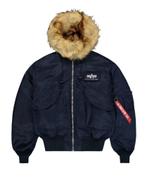 3XL Alpha Industries 45/P Hooded Custom Bomber Jacket, Kleding | Heren, Blauw, Alpha industries, Overige maten, Ophalen of Verzenden