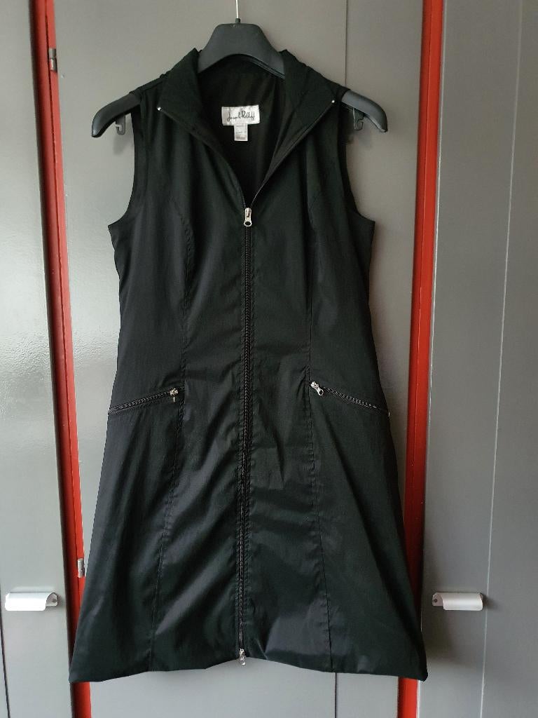 Joseph Ribkoff Zwarte Jurk met Rits Maat L, Maat 38/40 (M), Zwart, Ophalen of Verzenden, Zo goed als nieuw