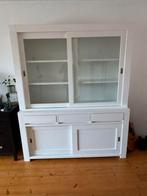 Witte IKEA kast met glazen schuifdeuren. 50x220x180, Huis en Inrichting, Kasten | Buffetkasten, Ophalen of Verzenden, Gebruikt
