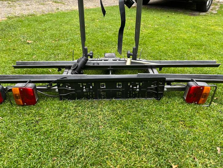 Fietsendrager voor 2 fietsen, Auto diversen, Fietsendragers, Gebruikt, Trekhaakdrager, 2 fietsen, Ophalen