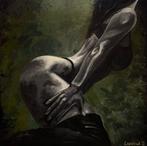 Schilderij “Het instinct”, Antiek en Kunst, Ophalen of Verzenden