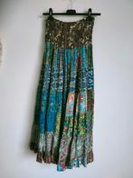 Maxi-rok mt.M/L : zijden strokenrok, Ophalen, Zo goed als nieuw, Maat 38/40 (M), Onder de knie