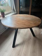 Mooie mango houten eettafel rond 120 cm, Huis en Inrichting, Tafels | Eettafels, Ophalen, Zo goed als nieuw, Rond, 100 tot 150 cm