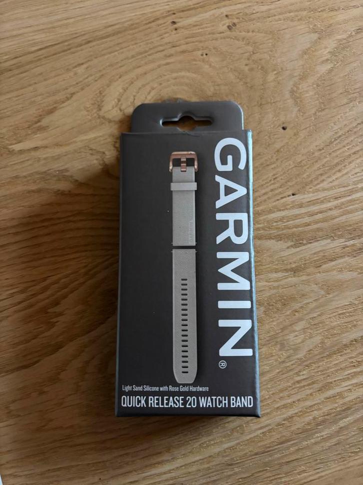 Garmin 20mm Quick Release Bandje - Light Sand Rose Gold, Sieraden, Tassen en Uiterlijk, Activity trackers, Nieuw, Android, Roze