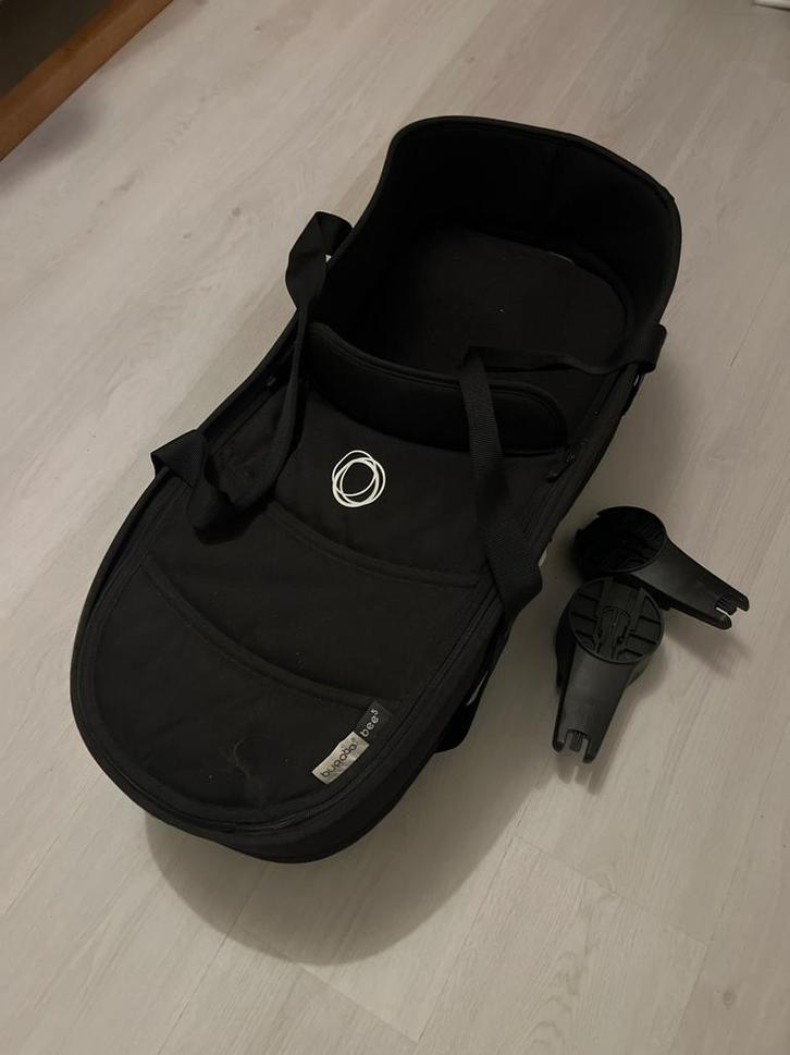 Bugaboo Bee Reiswieg + Adapters, Kinderen en Baby's, Kinderwagens en Combinaties, Zo goed als nieuw, Kinderwagen, Bugaboo, Met reiswieg