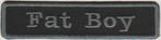 Harley Davidson Fat Boy stoffen opstrijk patch embleem #2, Verzenden, Nieuw