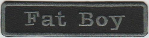 Harley Davidson Fat Boy stoffen opstrijk patch embleem #2, Motoren, Accessoires | Overige, Nieuw, Verzenden
