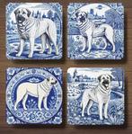 Kangal Delfts Blauw onderzetters met houder, Ophalen of Verzenden, Nieuw, Glas of Kopje