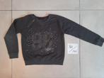 Truitje met steentjes voor en knoopjes achter. Maat 140 /146, Ophalen of Verzenden, Gebruikt, Meisje, Trui of Vest