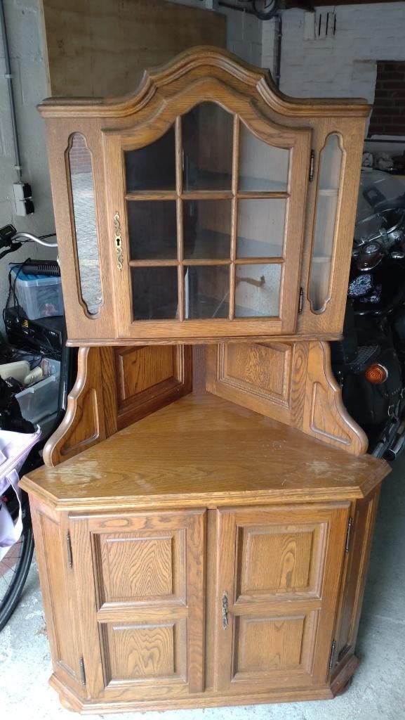 Hoekkast, Huis en Inrichting, Kasten | Vitrinekasten, Ophalen, Gebruikt, 50 tot 100 cm, 150 tot 200 cm