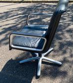 3x Vintage stoel Wilkhahn Delta 2000 draaibare fauteuil, Ophalen, Gebruikt, Leer