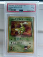 1998 Japanese Scyther Holo PSA 9, Hobby en Vrije tijd, Verzamelkaartspellen | Pokémon, Verzenden, Zo goed als nieuw, Losse kaart