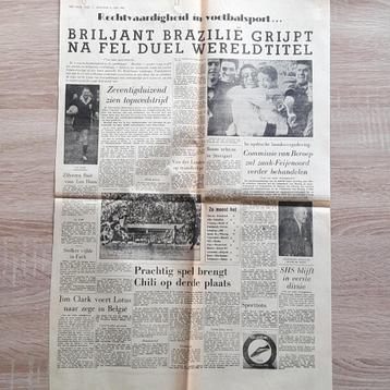 BRILJANT Brazilie grijpt na fel duel Wereldtitel 1962 beschikbaar voor biedingen