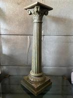 OPRUIMING 2 klassieke houten zuilen groen gemarmerd, Huis en Inrichting, Woonaccessoires | Zuilen en Pilaren, Ophalen, Klassiek