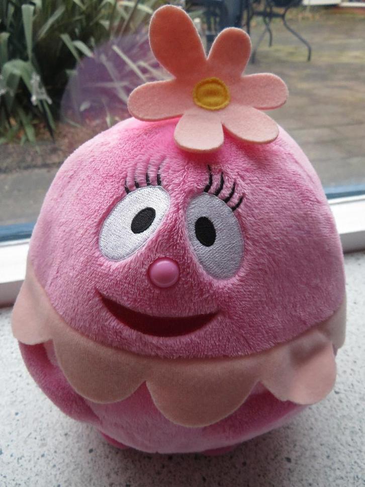 Foofa merk TY roze knuffel pop bol met bloem op kruin, Kinderen en Baby's, Speelgoed | Knuffels en Pluche, Zo goed als nieuw, Overige typen