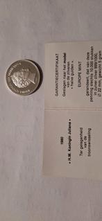 Zilveren halve gulden 1980 UNC!, Postzegels en Munten, Munten | Nederland, Ophalen of Verzenden, Zilver