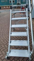 Bordestrap Platformtrap boottrap 7 treden 152 cm Zarges, Doe-het-zelf en Verbouw, Ladders en Trappen, Ophalen, Gebruikt, H.O.Albert Ale Slotema