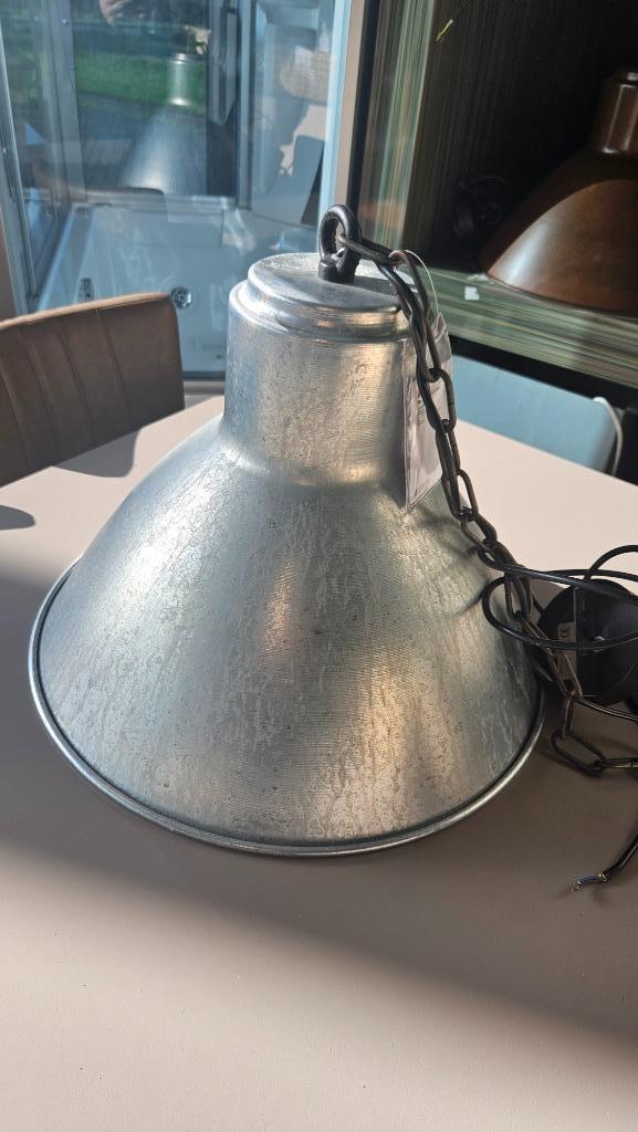 Hanglamp Industrieel Kleur Zink en Roest ACTIE!!, Huis en Inrichting, Lampen | Hanglampen, Nieuw, Minder dan 50 cm, Metaal, Ophalen