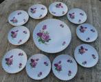 Rheinpfalz Gebak stel Rode rozen Hartporzellan, Nieuw, Ophalen of Verzenden, Bord(en), Wedgwood