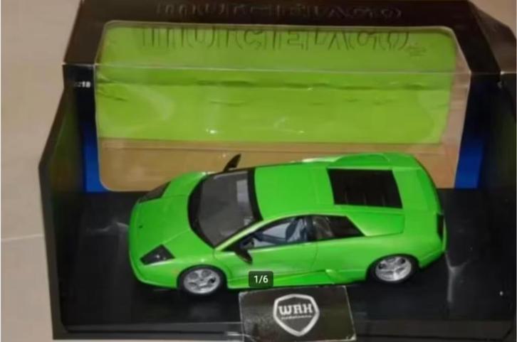 SALE !! LAMBORGHINI MURCIELAGO coupe green Autoart 74514 WRH, Hobby en Vrije tijd, Modelauto's | 1:18, Zo goed als nieuw, Auto