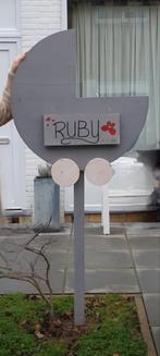 Te koop Geboortebord - Uniek en Persoonlijk!, Ophalen, Gebruikt, Geboortebord