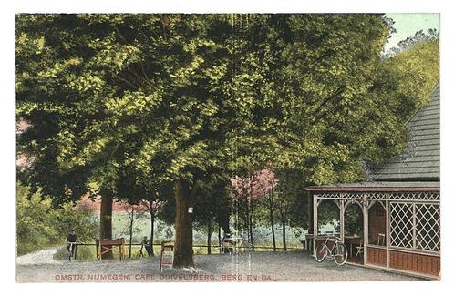 949837	Omstr Nijmegen	1907 Café	Duivelsberg Berg en Dal	Gelo, Verzamelen, Ansichtkaarten | Nederland, Gelopen, Gelderland, Voor 1920