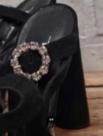 TIFFI - Prachtige suedeleren pumps maat 39 - Nieuw €165, Kleding | Dames, Schoenen, Pumps, Zwart, TIFFI, Nieuw