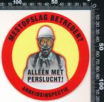 Sticker: Arbeidsinspectie - Mestopslag, Ophalen of Verzenden, Zo goed als nieuw, Bedrijf of Vereniging