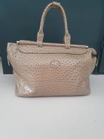 Grote handige vakantie tas - weekendtas - skyleer, Ophalen of Verzenden, Zo goed als nieuw, Beige, Handtas