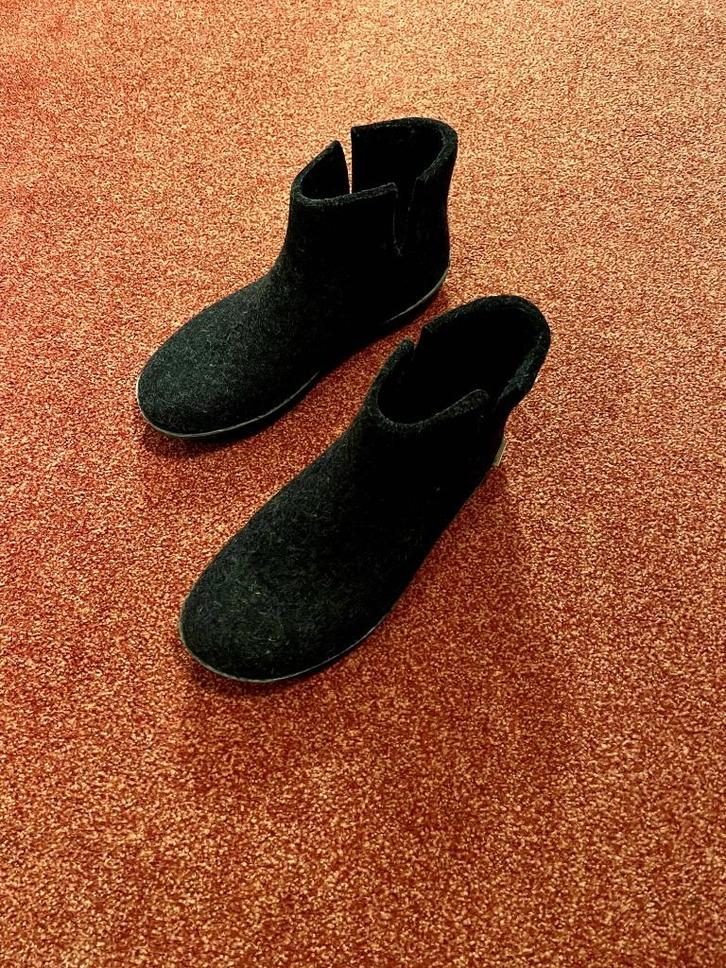 Pantoffels Glerups, mt 44, 100% wol, rubberen zool, zgan, Kleding | Heren, Schoenen, Zo goed als nieuw, Pantoffels of Sloffen