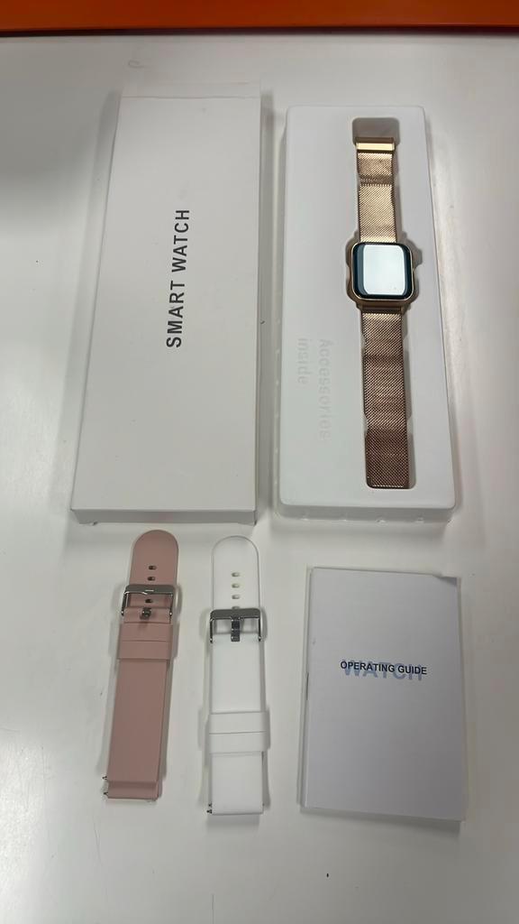 Smartwatch, Sieraden, Tassen en Uiterlijk, Smartwatches, Nieuw, Android, Zwart, Ophalen of Verzenden