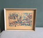 Reproductie Parijs van Girard Ingelijst houten lijst, Ophalen of Verzenden