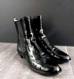 Lilian Made in Italy leren enkellaarsjes zwart lak - maat 39, Ophalen of Verzenden, Zo goed als nieuw, Zwart