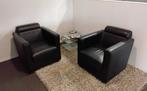 2 stuks prachtige fauteuils met bijpassend glazen tafeltje, Ophalen, Gebruikt, 75 tot 100 cm, Nvt