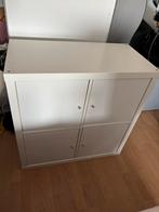 Kallax kast IKEA 2x2 wit met deurtjes, Huis en Inrichting, Ophalen, Gebruikt