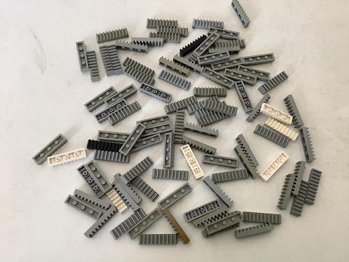 Lego technic tandheugel 1x4 wit zwart en licht grijs, Kinderen en Baby's, Speelgoed | Duplo en Lego, Gebruikt, Lego, Losse stenen