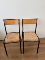 Franse Mullca stoelen, Huis en Inrichting, Stoelen, Ophalen, Gebruikt, Twee, Bruin