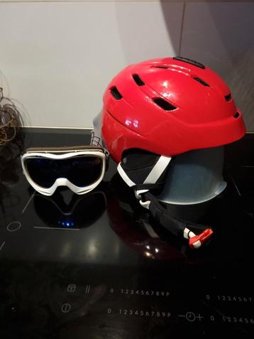 Te koop zgan kinder skihelm XS 52-54cm met zgan skibril beschikbaar voor biedingen