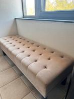 Fluwelen bankje voor de slaapkamer of hal, Ophalen, Eenpersoons, Beige, Zo goed als nieuw