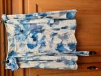 Blauw Witte katoenen rok Promiss 44 met katoen onderrok zgan, Promiss, Blauw, Maat 42/44 (L), Ophalen of Verzenden