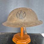 ORIGINELE US WO1 M17 HELM MET DECAL 89TH INF. DIV, Verzamelen, Ophalen of Verzenden, Amerika, Helm of Baret