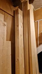 Partij hout / houten balken vuren (gebruikt) 200m1, Doe-het-zelf en Verbouw, Hout en Planken, Ophalen, Gebruikt, Balk, Vuren