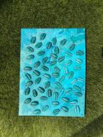 Acryl schilderij 3D kaurischelpen, Ophalen of Verzenden, Nieuw, Minder dan 50 cm, Schilderij