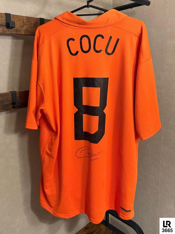 Gesigneerd Nederland Shirt 2006 - Phillip Cocu #8, Verzamelen, Sportartikelen en Voetbal, Zo goed als nieuw, Shirt, Overige binnenlandse clubs