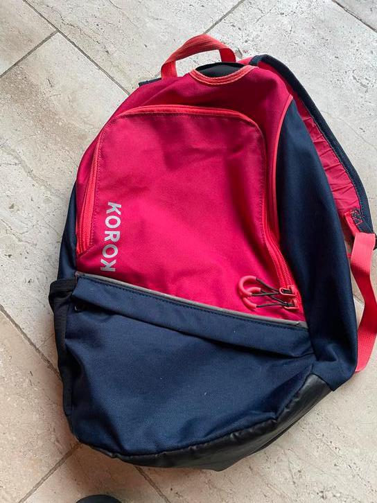 KOROK hockey Rugzak - Blauw/Roze, Sport en Fitness, Hockey, Ophalen of Verzenden, Gebruikt, Tas