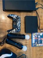 PS4 Slim 500GB + VR + 2 Controllers + Games!, Spelcomputers en Games, Spelcomputers | Sony PlayStation 4, Refurbished, Ophalen of Verzenden